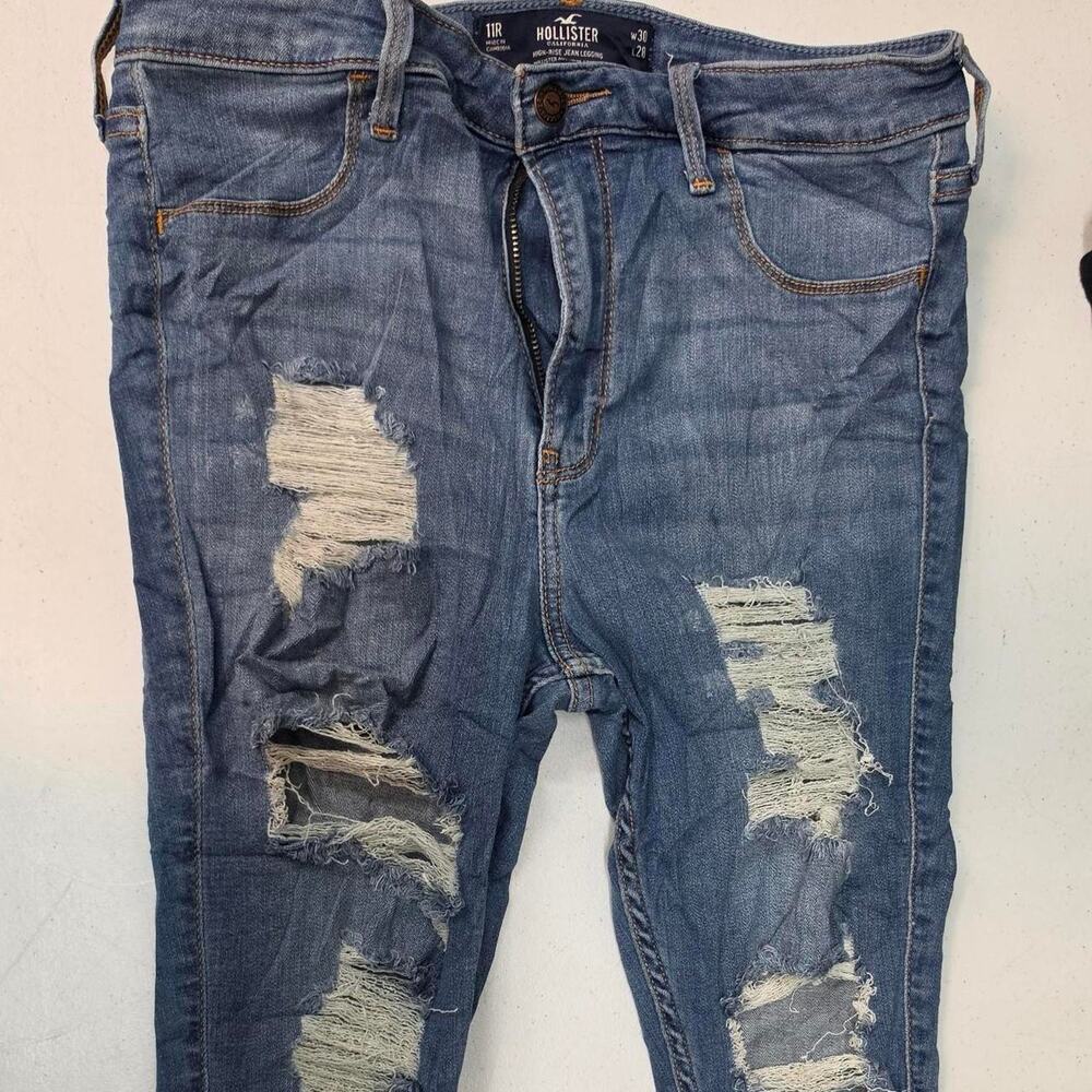 Hollister high rise distressed jean leggings